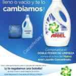 Nuevo Ariel Power Liquid GRATIS llevando una botella vacía de detergente a Forum Buenavista