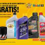 Filtro de aceite GRATIS en la compra de 5 aceites sinteticos en Autozone