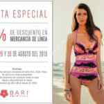 Venta Especial Bari: 10% de descuento adicional en mercancía de línea. Hoy último día