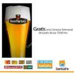 Cerveza artesanal GRATIS en Beer Factory después de las 7 de la noche