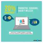 20% en Cashback en productos, servicios, belleza y salud en Clickonero solo hoy