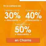 Hasta 50% de descuento en la compra de varios charms en Cloe