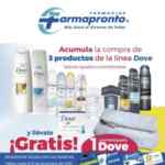 Cosmetiquera Dove GRATIS en la compra de 3 productos en Farmapronto