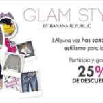 En Banana Republic 25% de descuento registrándote en la promoción de revista Glamour
