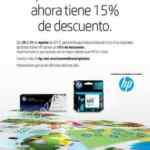 15% de descuento en cartuchos originales HP