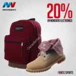20% de bonificación en monedero electrónico en todo el calzado y mochilas en InnovaSport