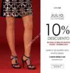 10% de descuento en toda la línea otoño invierno y envío GRATIS en la tienda en línea Julio. Solo hoy