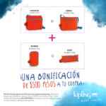 Bonificación de $500 en la compra de kits seleccionados en tiendas Kipling