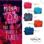 Oferta Kipling: Poona M. varios colores con 25% de descuento
