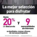 En Liverpool 20% de descuento en vinos y licores y 9 meses sin intereses