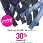 En Liverpool 30% de descuento todos los jeans y pantalones de mezclilla