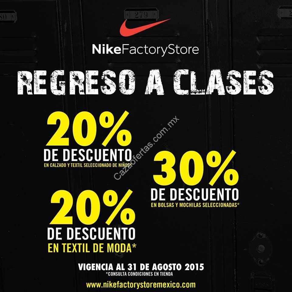 descuentos en nike factory store