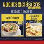 Noches de clásicos Vips: Caldo tlalpeño o enchiladas suizas a sólo $50 c/u a partir de las 6:00 PM (válido esta semana)