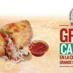 Promoción Sin Delantal Papa Johns: calzone de regalo en la compra de una pizza grande