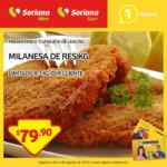 Oferta del día lunes 3 de agosto Soriana, milanesa de res a $79.90 kg