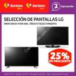 25% de descuento en pantallas LG en Soriana. Solo hoy