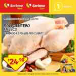 Oferta del día Soriana, pollo entero fresco a $24.90 sólo hoy martes 4 de agosto