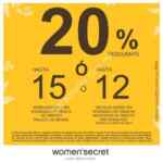 Hasta 20% de descuento o 15 meses sin intereses en Women Secret Solo hoy