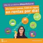 $300 de regalo en Carrot de lunes a jueves en rentas de un día