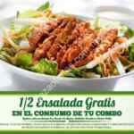 1/2 ensalada GRATIS al presentar imagen promocional en Super Salads (Monterrey)