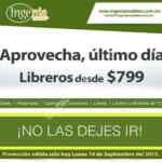 Libreros desde $799 solo hoy 14 de septiembre en Ingenia muebles