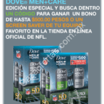 Promoción Dove Men NFL: cupones de hasta $500 de descuento en tienda NFL en packs marcados