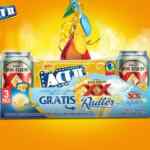 2 Dos Equis Radler GRATIS en la compra de paquete de palomitas Act II