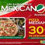 Promoción Benedetti's: 30% de descuento en pizza mediana mexicana