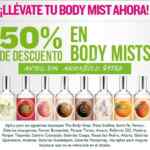 Body Mists a mitad de precio en The Body Shop sólo este fin de semana