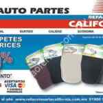 En Refaccionaria California 50% de descuento en tapetes para auto y tapones para rin