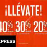 Descuentos escalonados en Express: Hasta 40% de descuento dependiendo tu monto de compra