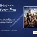 Boletos GRATIS para la premiere de Peter Pan en Galerías Insurgentes con tu ticket de compra