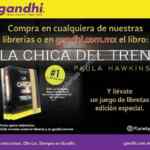 Promoción Gandhi: Juego de libretas GRATIS en la compra del libro “La chica del tren”