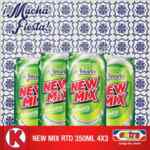 4x3 bebidas New Mix en el Extra y K