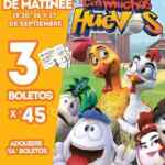 Promoción Matinee Cinemex: 3 boletos para Un Gallo con muchos Huevos antes de las 2 PM por $45 el fin de semana