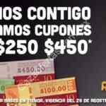 Promoción Rojocanela 10 aniversario: Cupones de $100, $250 y $450 pesos de descuento en la compra de zapatos