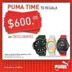 En Puma Time $600 de descuento en la compra de un reloj