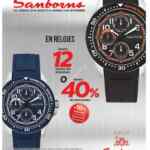Promoción Sanborns: Hasta 40% de descuento o 12 meses sin intereses en relojes