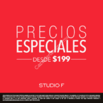 Precios especiales en Studio F, artículos desde $199
