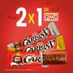 2x1 en chocolate Carlos V en tiendas Oxxo del 29 de octubre al 1 de noviembre