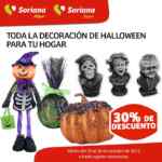 30% de descuento en toda la decoración de Halloween en Soriana