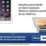 Apertura de iShop Mixup Oasis Coyoacan: Hasta 24 meses sin intereses o 10% de descuento directo