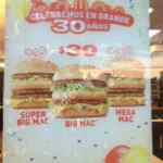 Promoción McDonalds 30 aniversario: Big Mac a $30