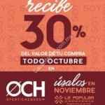 30% del valor de tu compra en Oferticheques durante todo octubre en zapaterías La Popular