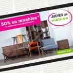 Jueves de móbica 22 de octubre: 30% de descuento en todos los muebles sólo hoy