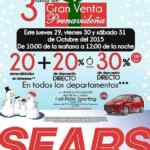Venta Pre-Navideña Sears del 29 al 31 de octubre: hasta 30% de descuento en todos los departamentos