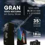 Venta Nocturna Sony Store 30 de octubre al 1 de noviembre: 35% de descuento y 18 meses sin intereses