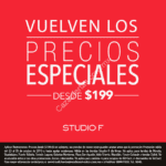 Precios especiales en Studio F, artículos desde $199 Solo hoy y mañana