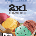 Promoción Neve Gelato El Buen Fin 2015: 2x1 en helados dobles