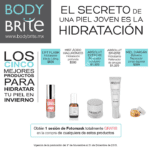 Sesión Fotomask GRATIS en la compra de un producto hidratante en Body Brite